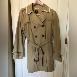Tan colored Trench Coat by GAP.